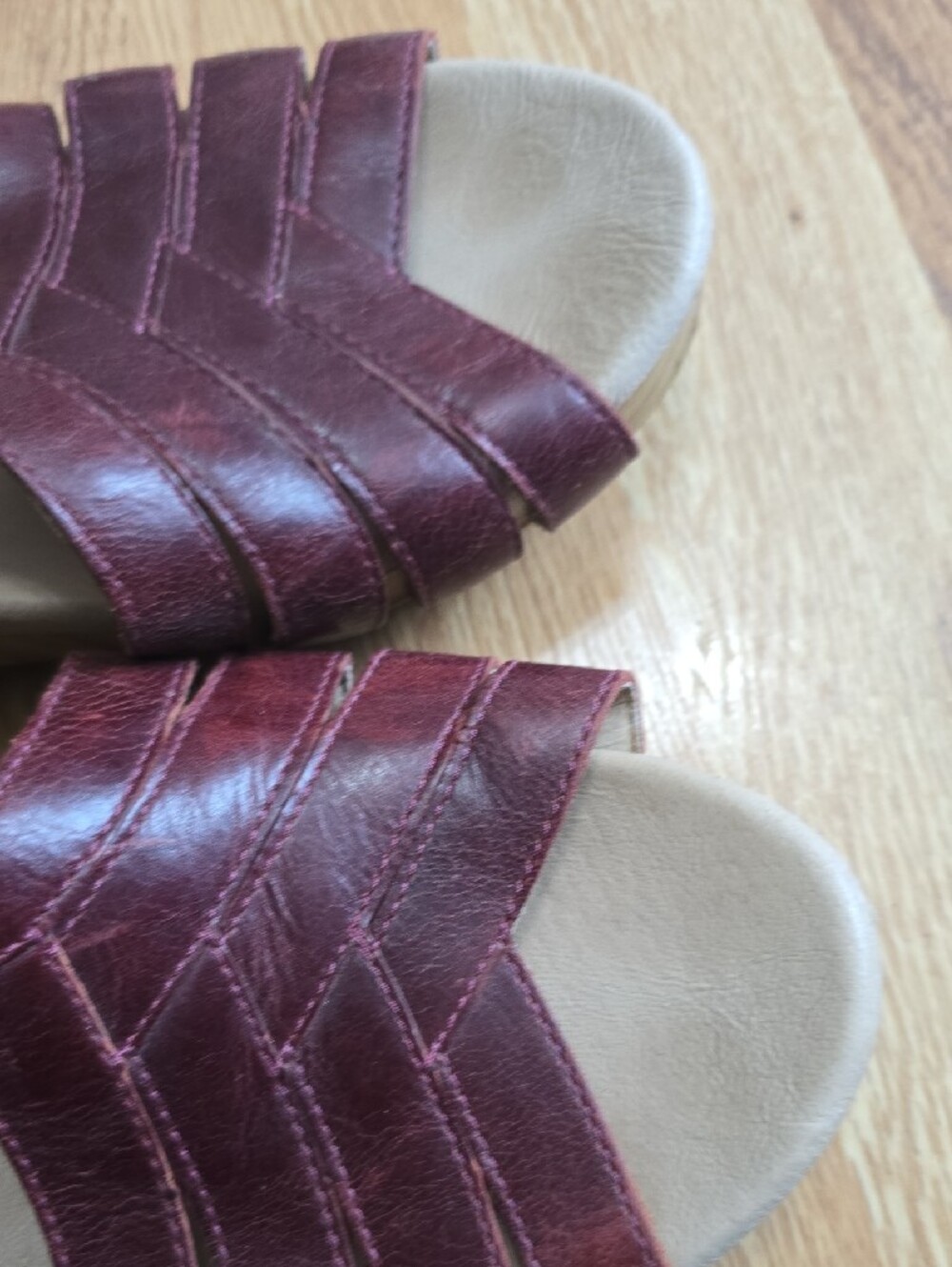 Dansko Women's Bordeaux Leather Strappy Sandals - Picture 4 of 5